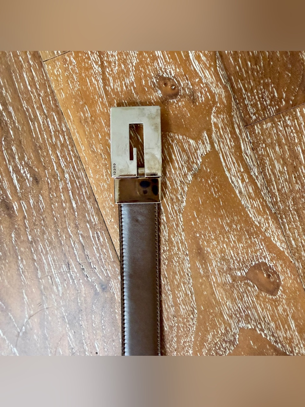 Gucci Reversible Brown Black Leather Belt w/ Silver G Buckle Women’s Small 75.30 - Picture 4 of 11